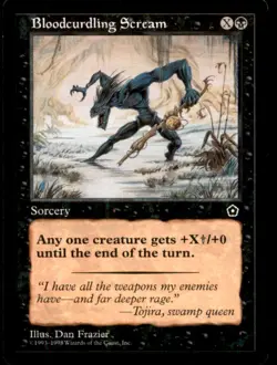 Bloodcurdling Scream HP Heavy Play Portal Second 2nd MTG [9553] - Image 1