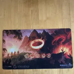 Magic the Gathering Magic Con Barcelona Lord of the Rings Key Art Playmat - Image 1