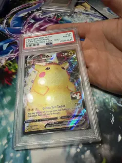2022 Pokemon Pikachu VMAX #044 Play! Prize Pack Series Card Holo PSA 8 NM-Mint - Image 4