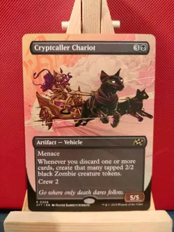 Cryptcaller Chariot (Borderless) - Aetherdrift - Rare - NM - MTG - Image 1