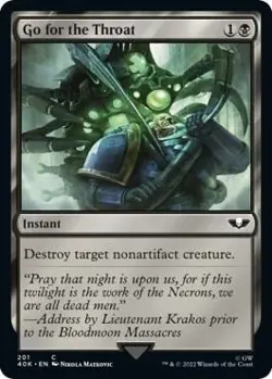 1x Go for the Throat - Universes Beyond: Warhammer 40,000 MTG - Image 1