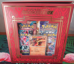 Coffret Pokemon Collection Super Premium Dracaufeu Ex: 10 boosters Fr + Figurine - Image 2