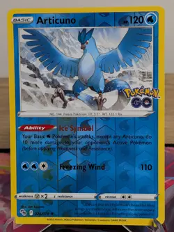 ARTICUNO 024/078 HOLO RARE POKEMON GO POKEMON REVERSE HOLO LP - Image 1