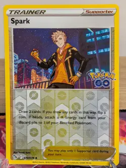 SPARK 070/078 UNCOMMON POKEMON GO POKEMON REVERSE HOLO LP - Image 1