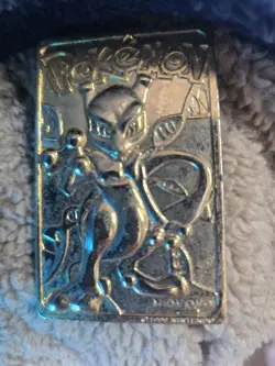 1999 Mewtwo Pokemon 24K Gold Plated Trading card Limited Edition Burger King - Image 1