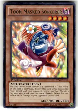Toon Masked Sorcerer Rare Legendary Collection 3: Yugi's World LCYW-EN110 LP - Image 1