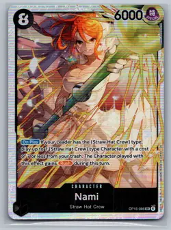 Nami OP15-086 Super Rare Adventure on Kami's Island One Piece Foil Near Mint - Image 1
