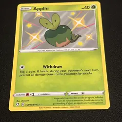 Applin SV012/SV122 Shining Fates Baby Shiny Vault Holo Card NM Condition - Image 2