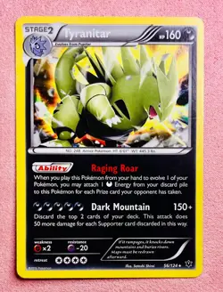 Tyranitar | 56/124 | Fates Collide | 2016 Pokemon Card TCG | Holo | MP - Image 1