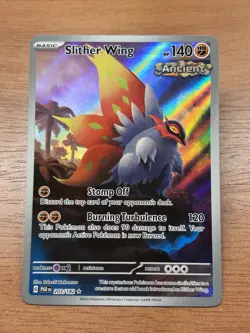 Pokemon TCG Slither Wing Illustration Rare Holo Card 203/182 Sv04: Paradox Rift - Image 1