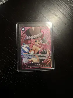 Bandai Perona EB03-045 Extra Booster One Piece Heroines SR SP Blocker Foil Card - Image 1