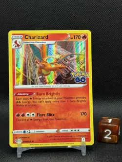 Pokemon 2022 Charizard 010/078 Pokemon Go Holo Rare NM - Image 2