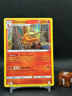 Pokemon 2022 Charizard 010/078 Pokemon Go Holo Rare NM - Image 3