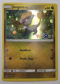 Jangmo-o Holo 2017 Pokemon Toys R Us (75/111) NM Promo Card - Image 1