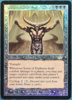 Scion of Darkness FOIL Legions HEAVILY PLD Black Rare CARD (322476) ABUGames - Image 1