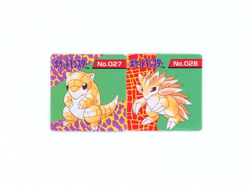 Pokemon Bros Card GB Pocket Mini Card Sandshre/ Sandslash Vintage Japan - Image 1