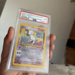 2000 POKEMON PROMO BLACK STAR POKEMON LEAGUE #9 MEW-HOLO PSA 9 - Image 1