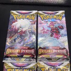Artset 4 Boosters Pokemon E&B - Origine Perdue - Sortie De Display Scelle FR #2 - Image 2
