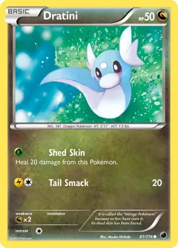 Dratini 81/116 Plasma Freeze Pokemon Card NM - Image 1