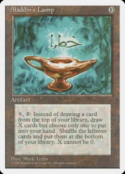 Aladdin's Lamp 4th Edition PLD Artifact Rare MAGIC THE GATHERING CARD ABUGames - Image 1