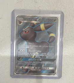 Pokemon TCG Sun & Moon Umbreon GX & Mew Holo GX Card Lot - 2 Cards - Image 1