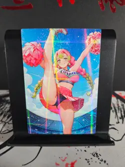 Mitsuri Kanroji Demon Slayer Art Card Holo Glitter Anime Sexy Waifu CCG - Image 1