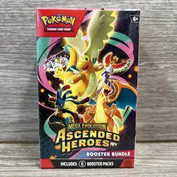 Pokemon TCG Ascended Heroes Booster Bundle 6 Packs Factory Sealed New - Image 1