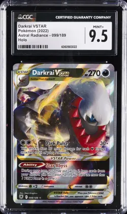 2022 POKEMON ASTRAL RADIANCE DARKRAI VSTAR CGC 9.5 - Image 1