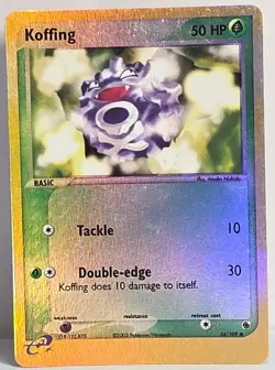 Koffing 54/109 Ruby and Sapphire Reverse Holo LP Pokemon TCG - Image 1