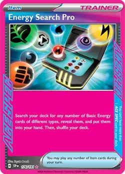 Energy Search Pro Holofoil Pokemon SV08: Surging Sparks 176/191 NM - Image 1