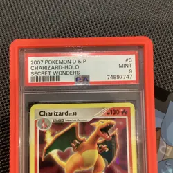 POKEMON 2007 CHARIZARD HOLO SECRET WONDERS #3 PSA 9 - RARE! - Image 2
