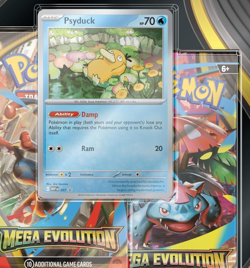 Pokemon TCG Mega Evolution 3 Pack Blister Psyduck Sealed New - Image 4