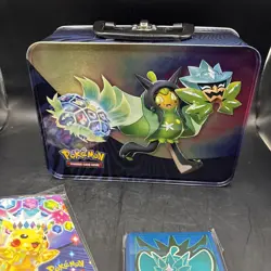 Pokemon Fall 2024 Pikachu Collector Chest Tin Box Lunch Pale Empty (plus Extras) - Image 3