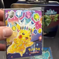 Pokemon Fall 2024 Pikachu Collector Chest Tin Box Lunch Pale Empty (plus Extras) - Image 4