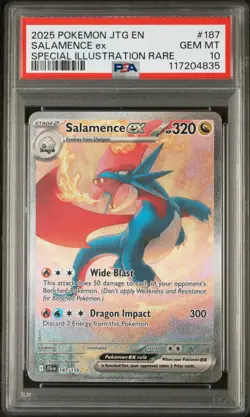 Salamence Ex Pokemon Jtg En-Journey Together 187 NM PSA 10 - Image 1