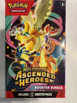 Pokemon TCG Ascended Heroes Booster Bundle 6 Packs Factory Sealed New - Image 1