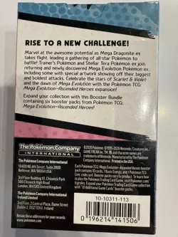 Pokemon TCG Ascended Heroes Booster Bundle 6 Packs Factory Sealed New - Image 2