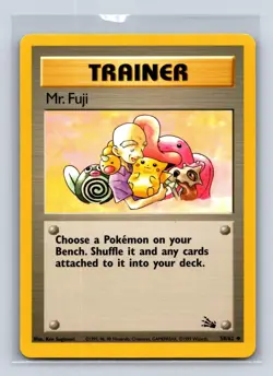 MR. FUJI 58/62 UC FOSSIL POKEMON UNLIMITED MP - Image 1