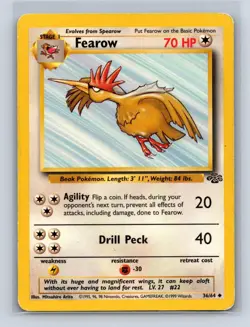FEAROW 36/64 UC JUNGLE POKEMON UNLIMITED MP - Image 1