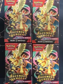 Ascended Heroes Pokemon Booster Bundles X4 Factory Sealed In Hand READY TO SHIP - Image 1