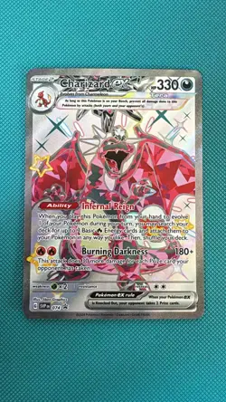 Pokemon TCG Paldean Fates Black Star Promo: Charizard ex SVP 074 - Near Mint - Image 1