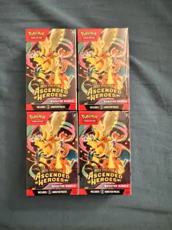 Pokemon TCG: Mega Evolution-Ascended Heroes Booster Bundle (6 Packs) Lot Of 4 - Image 1