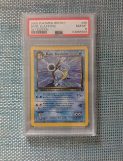 2000 Pokemon Dark Blastoise 1st Edition Non Holo PSA 8 - Image 1