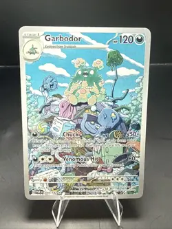 Pokemon Garbodor 204/182 SV04: Paradox Rift Illustration Rare Holo - Image 1