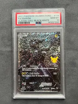 2021 Pokemon SWSH Celebrations Zekrom Classic Collection #114/114 PSA 10 - Image 1