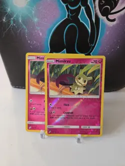 2x - Mimikyu 112/181 Pokemon NM Sun & Moon Team Up Reverse Holo And Non Holo - Image 1