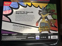 Pokemon Ascended Heroes Bundle Mega Lucario Poster Collection & Mega Feraligatr - Image 3