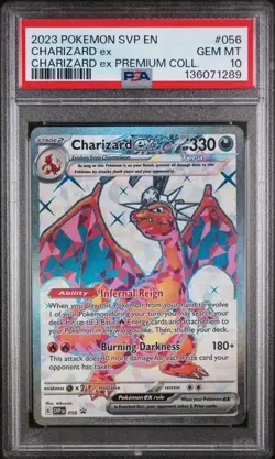 2023 POKEMON SVP EN-SV BLACK STAR PROMO #056 CHARIZARD EX PSA 10 - Image 1