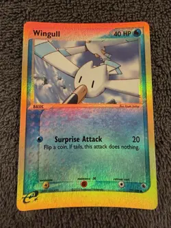 Pokemon Wingull 77/109 - Ruby and Sapphire - Reverse Holo - 2003 - NM/LP - Image 1