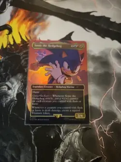 Sonic The Hedgehog Foil Secret Lair x Sonic Magic Mtg - Image 1